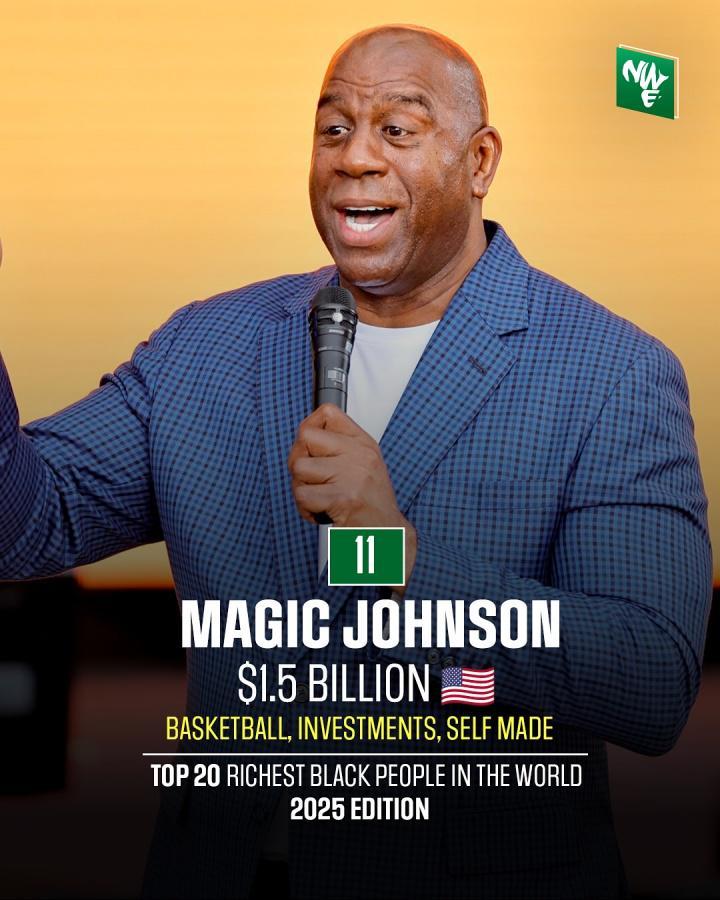 全球最富黑人榜：乔丹38亿仅第六 詹姆斯12亿 蕾哈娜10亿